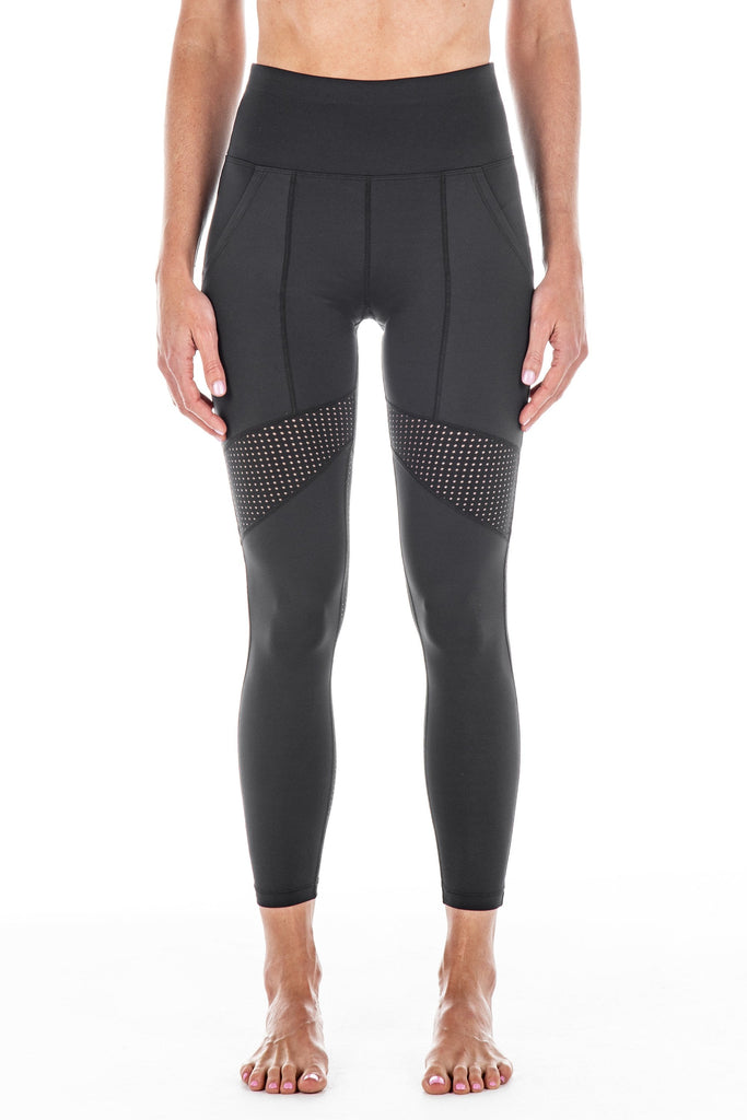 Sweat Proof Activewear - 3/4 Length Tights - High Waisted Black