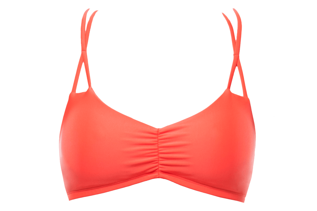 Tangerine | X Strap Swim Top | WITH LOVE FROM PARADISE